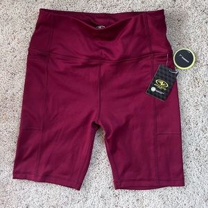 Bike Shorts Size 0-2 Burgundy Color